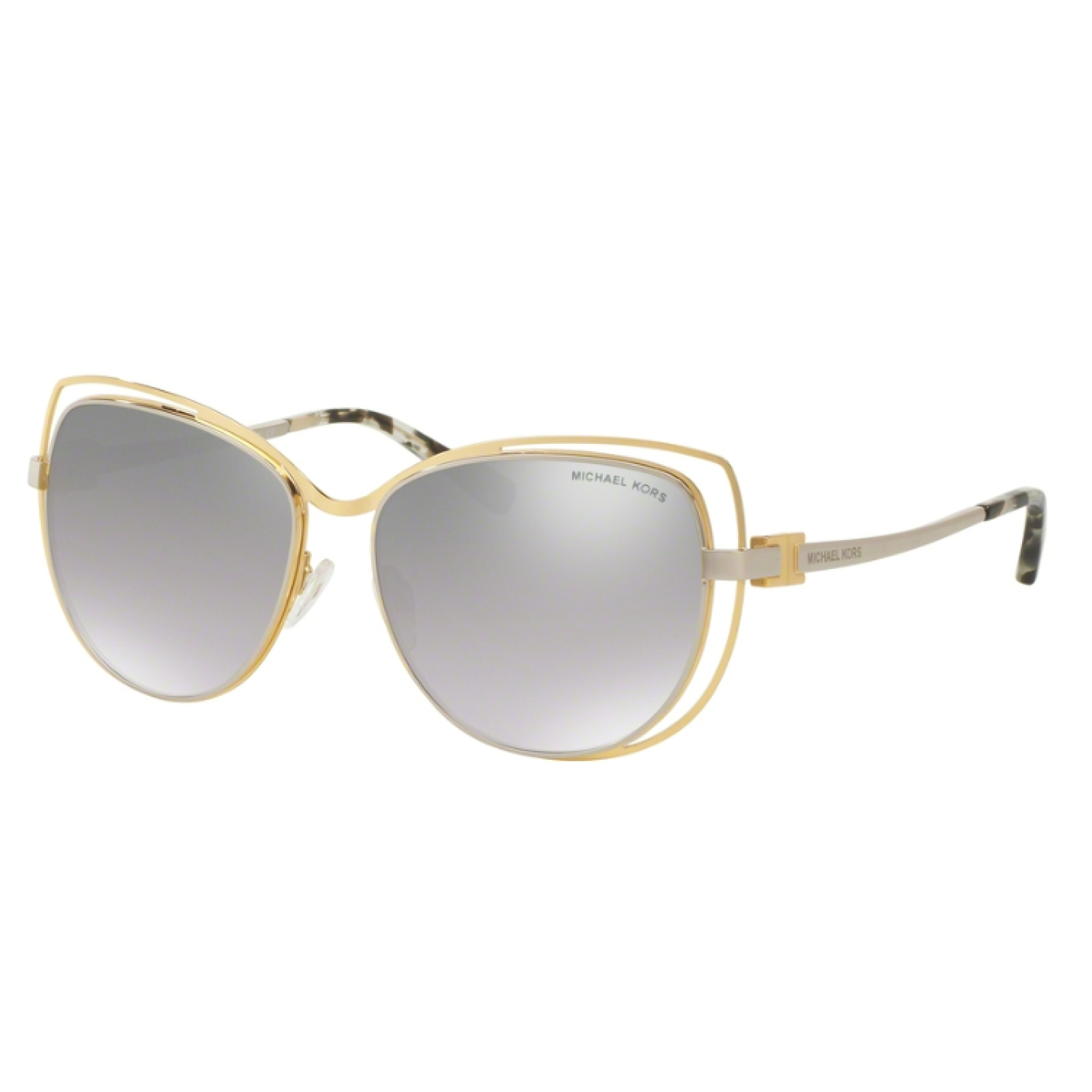 Michael Kors Mk 1013 Audrina I 11196v Gold Silver Sunglasses Woman